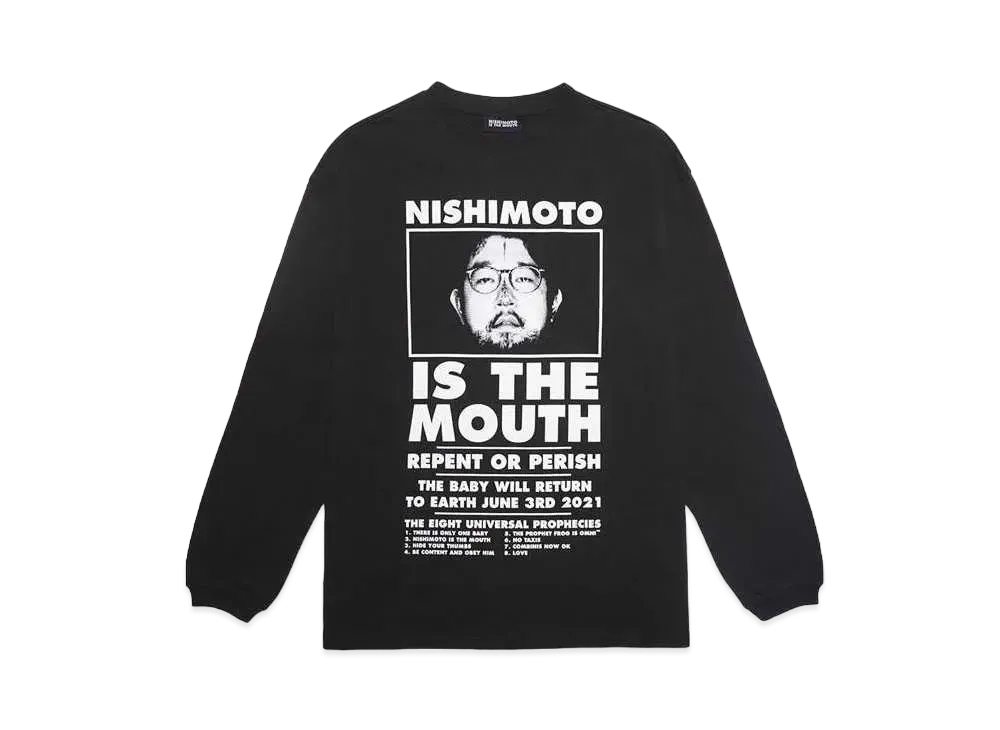 NISHIMOTO IS THE MOUTH CLASSIC L/S TEE "BLACK"