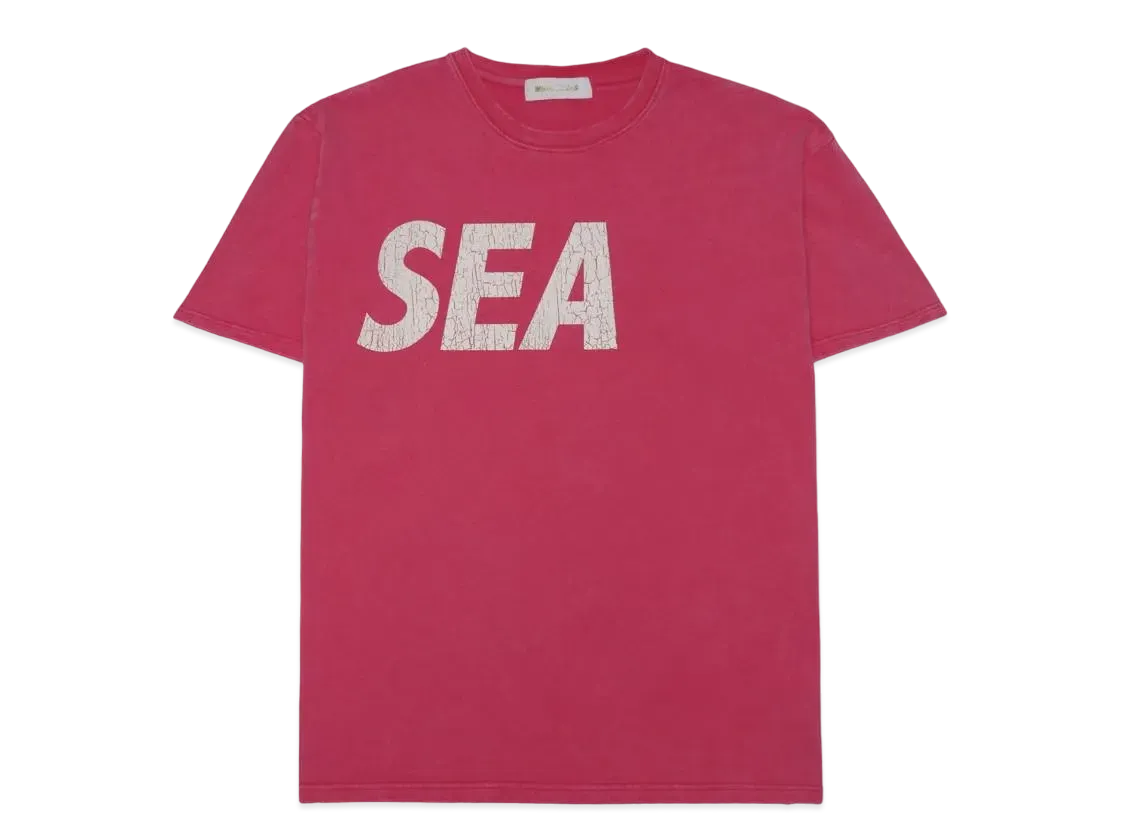 WIND AND SEA SEA (Crack-P-Dye) S/S Tee "Cherry White"