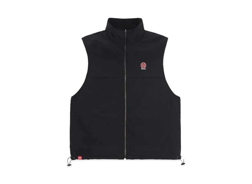 9090 Nylon & Fleece Reversible Vest "Black"