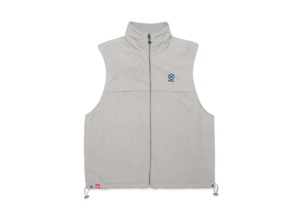9090 Nylon & Fleece Reversible Vest "Gray"