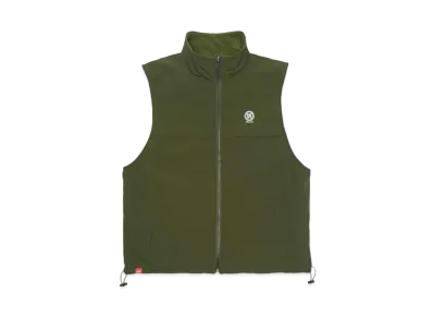 9090 Nylon & Fleece Reversible Vest "Green"