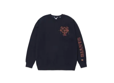 NEW ERA x TAKAHIROMIYASHITATheSoloist. Fleece Sweat Crew Neck Yomiuri Giants "Black/Orange"