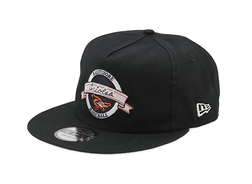 NEW ERA x THE CAP The Golfer Banner Script Pack Baltimore Orioles "Black"