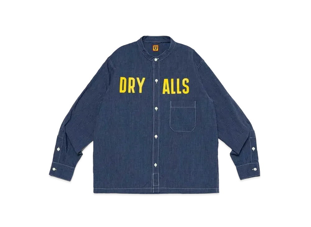 HUMAN MADE Stand Collar Chambray L/S Shirt #2 "Navy"
