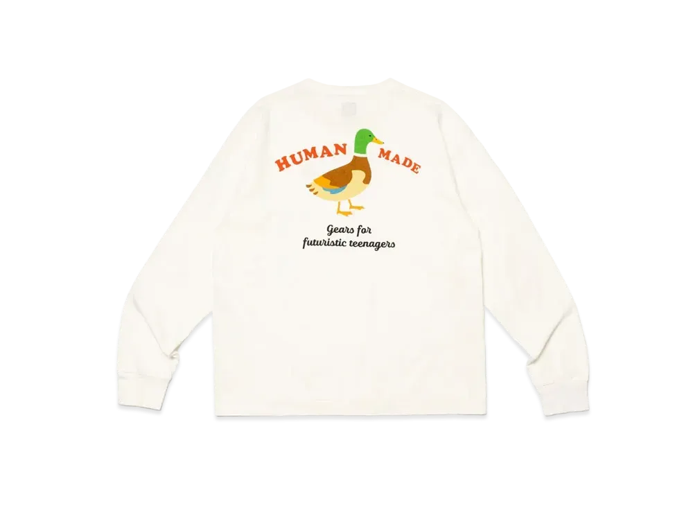 HUMAN MADE Graphic L/S T-Shirt #3 "White"
