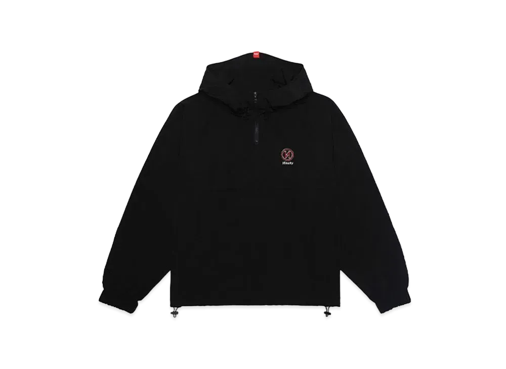 9090 N Logo Light Anorak Hoodie "Black"