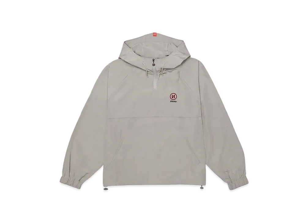 9090 N Logo Light Anorak Hoodie "Gray"