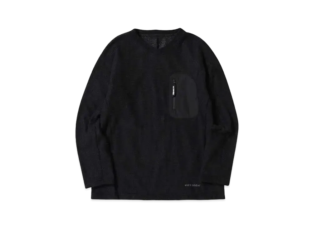 and wander alpha direct pullover "BLACK"