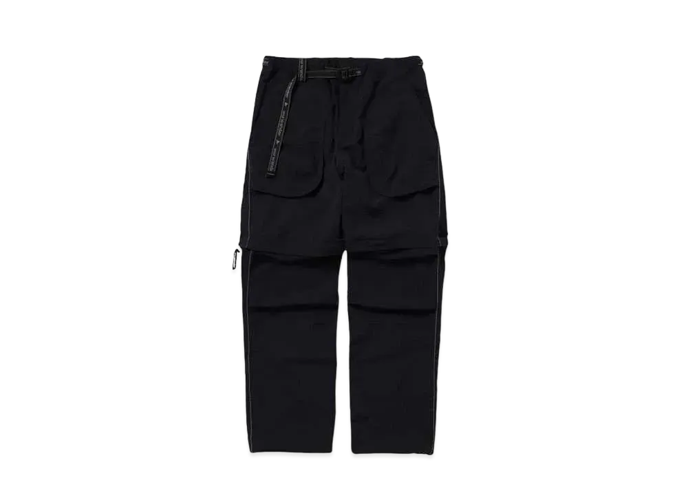 and wander Ny taffeta hiker 2way pants "BLACK"