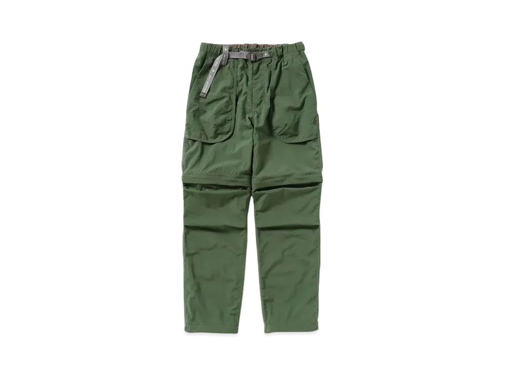 and wander Ny taffeta hiker 2way pants "GREEN"