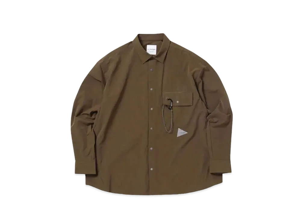 and wander light w cloth shirt "BROWN"