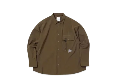 and wander light w cloth shirt "BROWN"