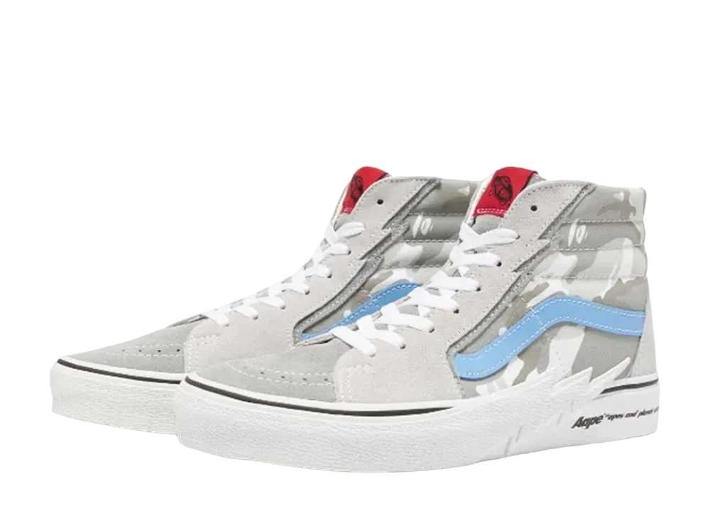 AAPE BY A BATHING APE® × Vans Sk8-Hi Bolt "White"