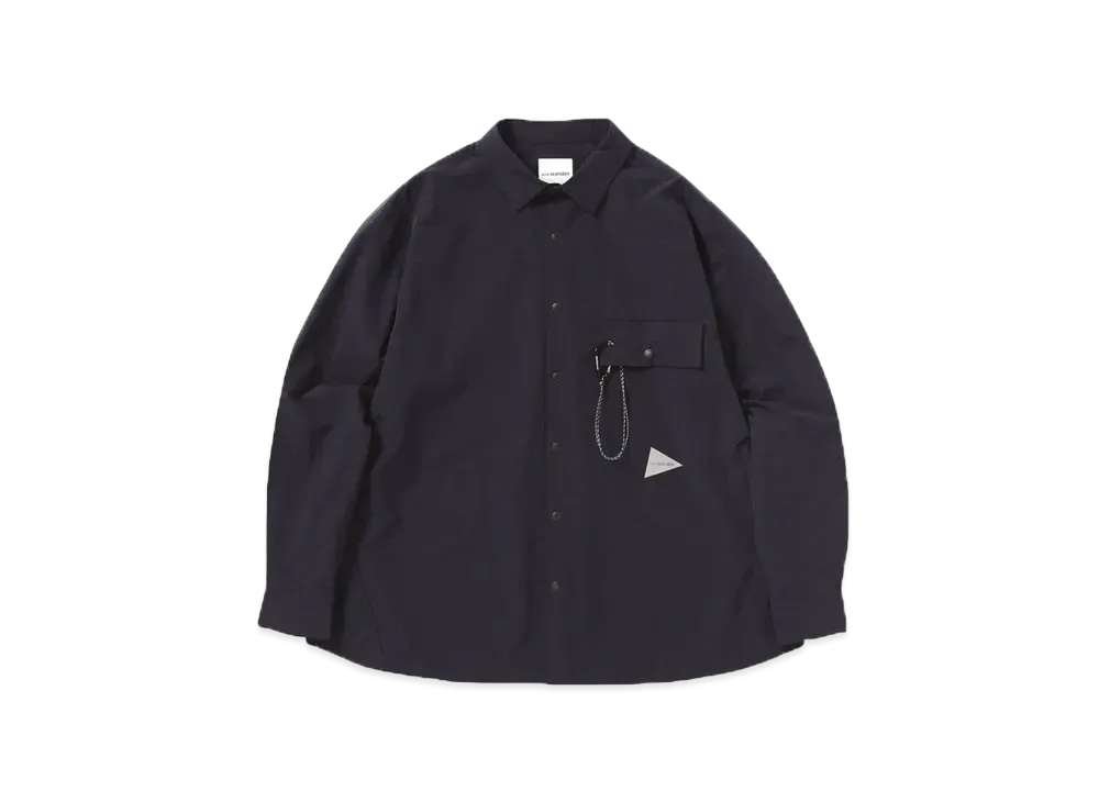 and wander light w cloth shirt "NAVY"