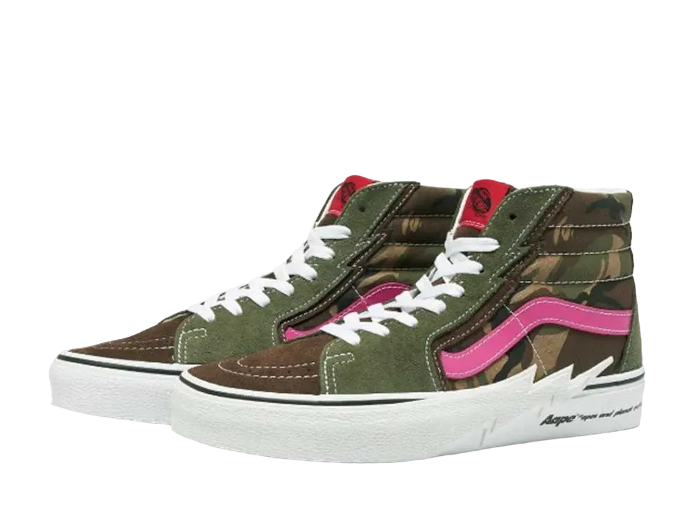 AAPE BY A BATHING APE® × Vans Sk8-Hi Bolt "Green"