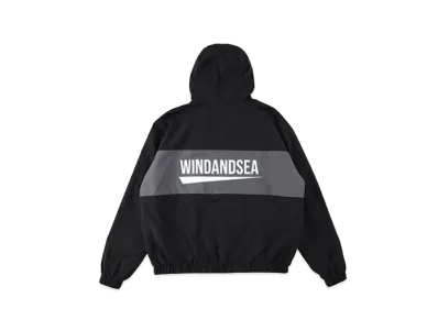 WIND AND SEA Fishnet Recycle Nylon Zip Jacket "Black"