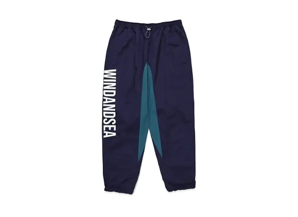 WIND AND SEA Fishnet Recycle Nylon Pants "Navy"
