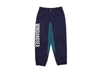 WIND AND SEA Fishnet Recycle Nylon Pants "Navy"