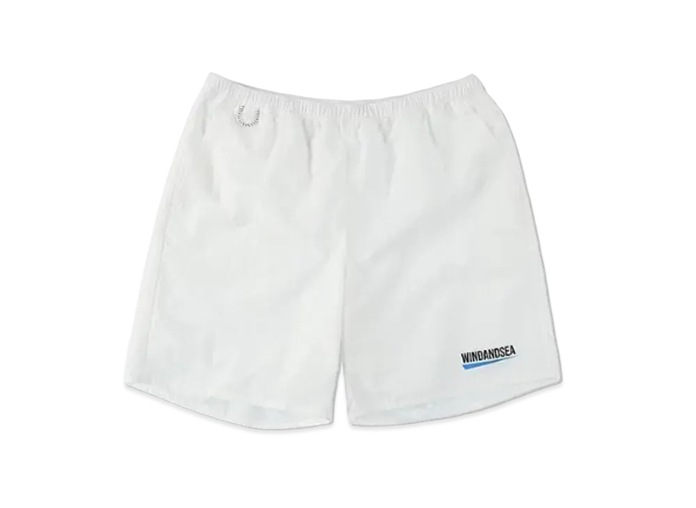 WIND AND SEA Fishnet Recycle Nylon Shorts "White"