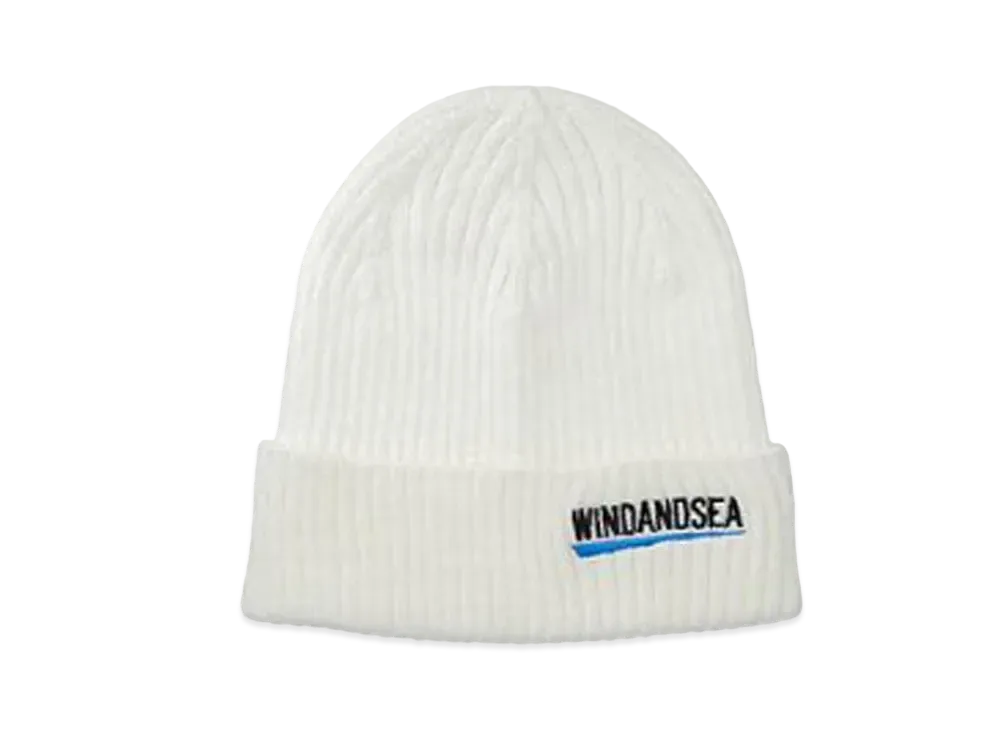 WIND AND SEA Fishnet Recycle Nylon Beanie "White"