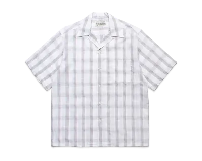 WACKO MARIA Open Collar Shirt Vintage Fabric "White"