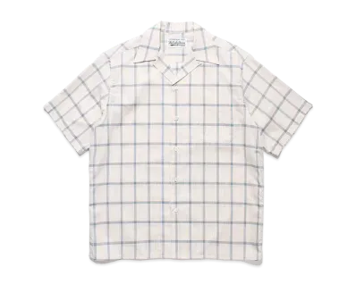 WACKO MARIA Open Collar Shirt Vintage Fabric "Beige"
