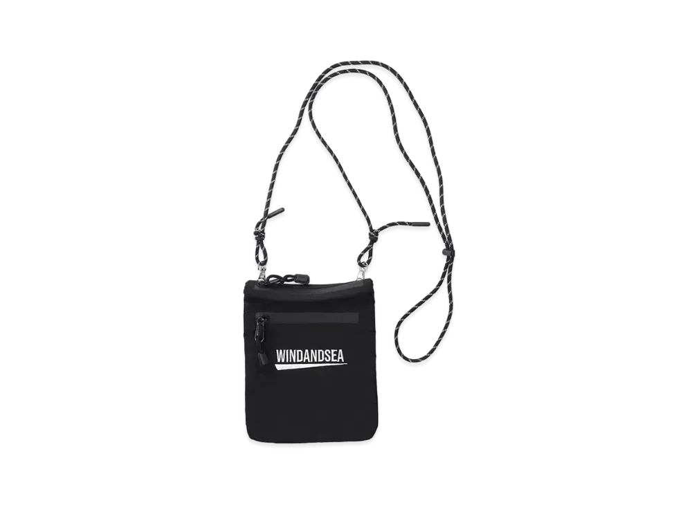 WIND AND SEA Fishnet Recycle Nylon Sacoshe "Black"