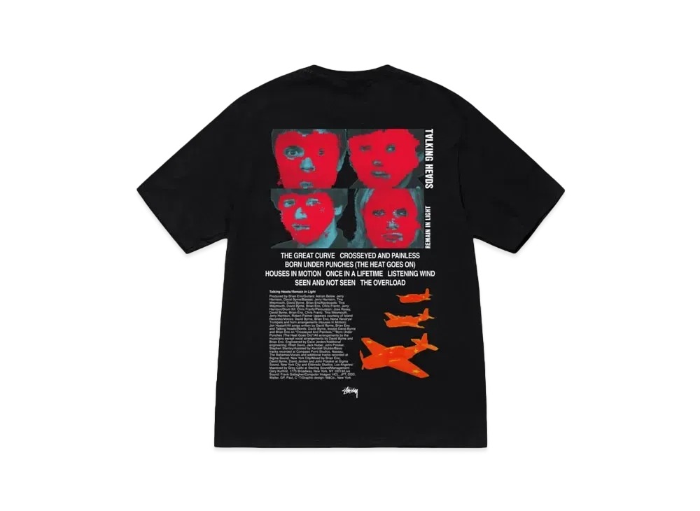 Stussy x Talking Heads Remain in Light Tee "Black"
