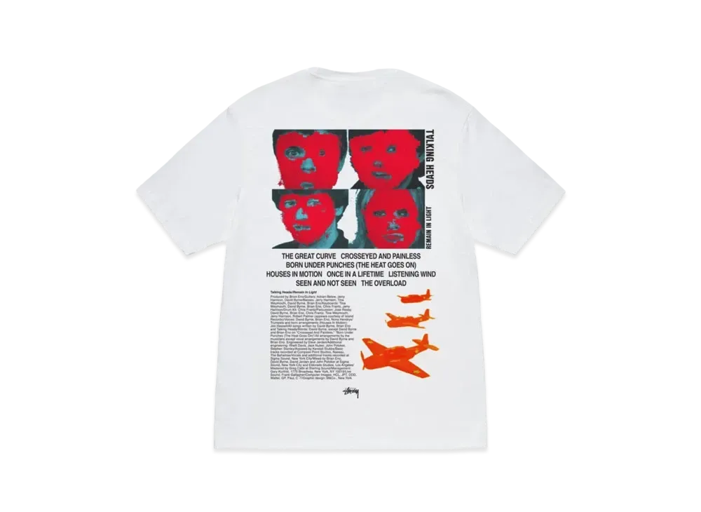 Stussy x Talking Heads Remain in Light Tee "White"