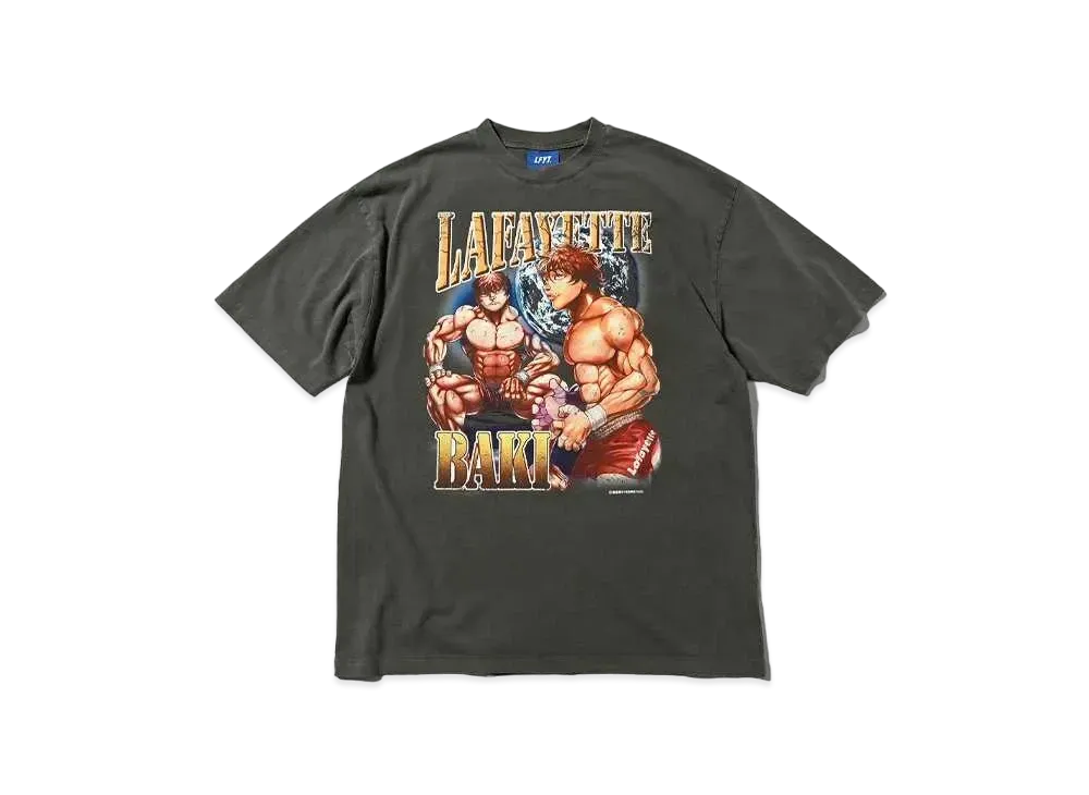 刃牙 x LFYT HANMA BAKI TEE "VINTAGE BLACK"