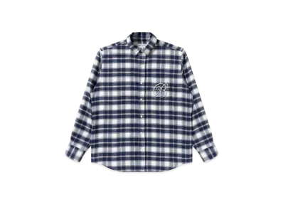 Blackeyepatch B Emblem Checked Flannel L/S Shirt "Blue"