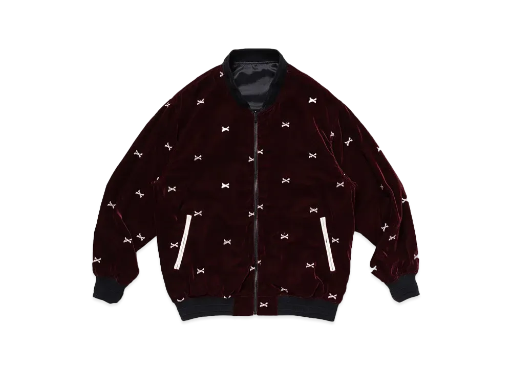 Wtaps LC / Jacket / Poly. Velvet. Textile "Burgundy"