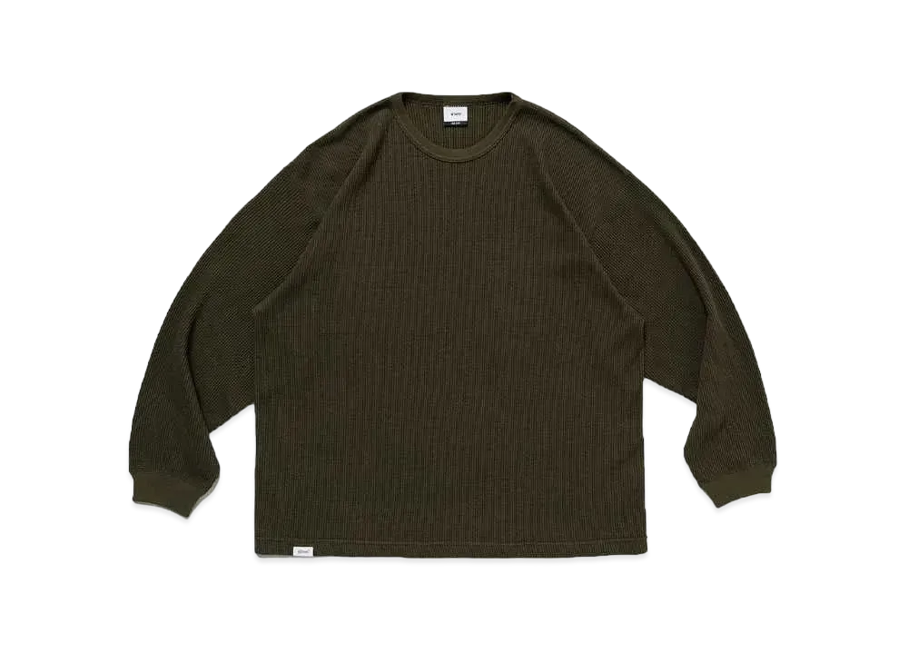 Wtaps Waffle 02 / LS / CTPL "Olive Drab"