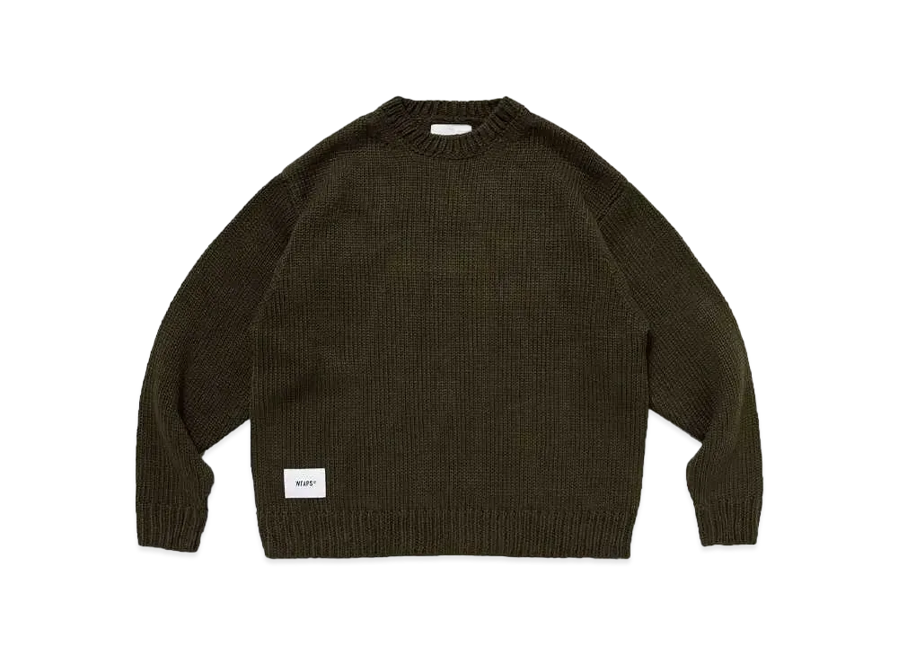 Wtaps CN 01 / Sweater / Poly "Olive Drab"