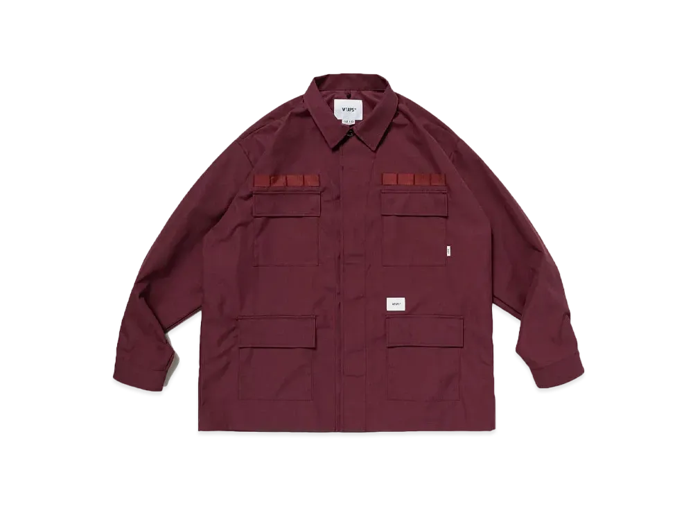 Wtaps JMOD 02 / LS / CTPL. Twill. Protect "Burgundy"