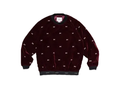 Wtaps Smock / LS / Poly. Velvet. Textile "Burgundy"