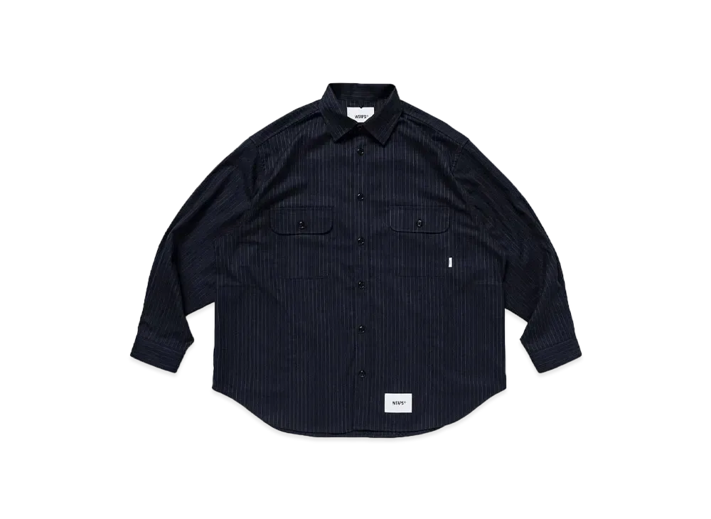Wtaps WCPO 01 / LS / Plra. Twill. Textile "Navy"