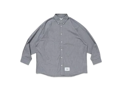 Wtaps BD 02 / LS / Cotton. Broadcloth. Textile. Protect "Black"