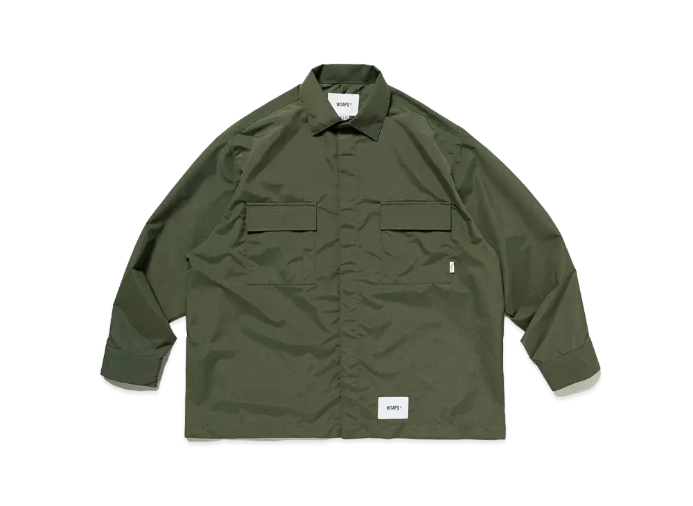 Wtaps Wcpo 02 / LS / Nylon. Ripstop "Olive Drab"