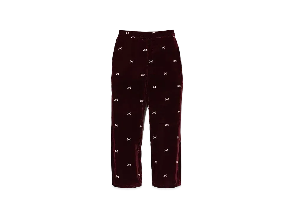 Wtaps SD 20 / Trousers / Poly. Velvet. Textile "Burgundy"