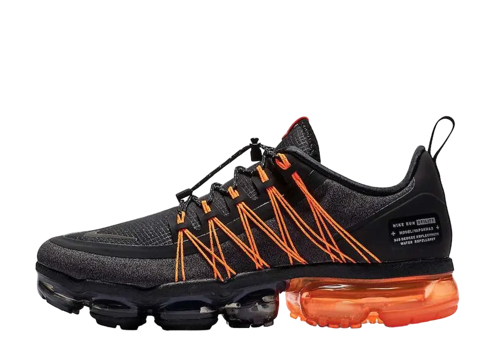 ナイキ エアヴェイパーマックス ラン ユーティリティ "ブラック/リフレクトシルバー/オイルグレー"