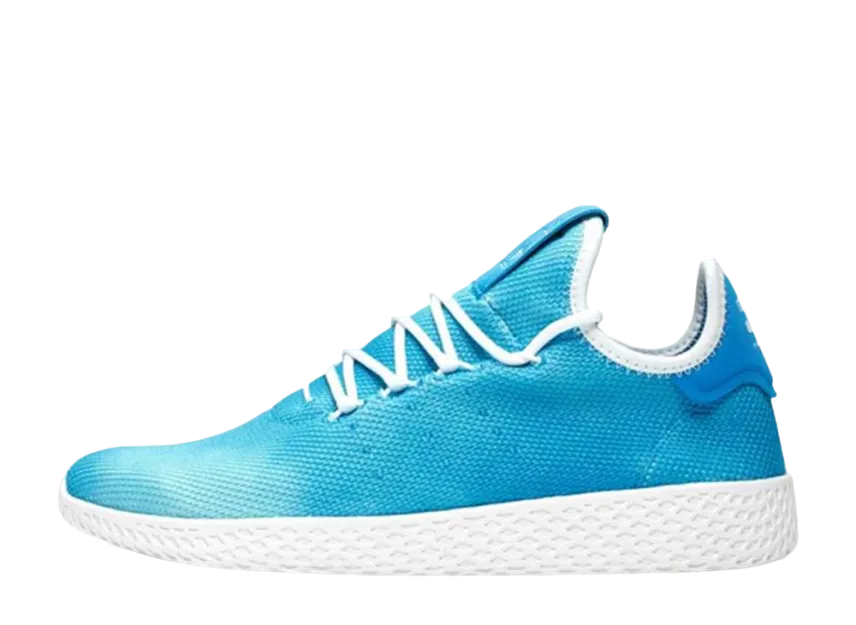 ファレル・ウィリアムス × アディダス オリジナルス テニスフー ホーリー "ブライトブルー/フットウェアホワイト"