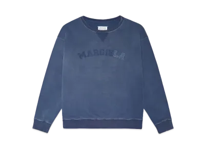 Maison Margiela LOGO ORGANIC COTTON SWEATSHIRT "BLUE"