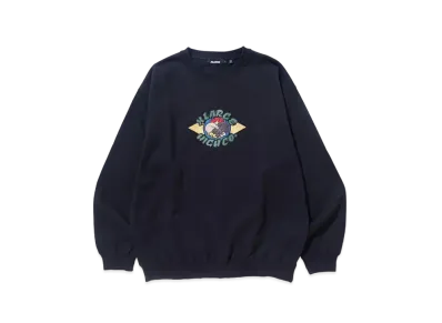 XLARGE x HIGH COMPANY Flag Crewneck Sweat "Black"