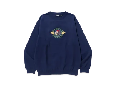 XLARGE x HIGH COMPANY Flag Crewneck Sweat "Navy"