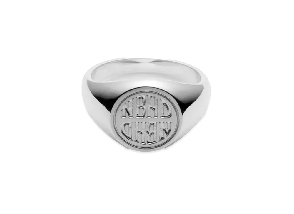 NEIGHBORHOOD Silver Signet Ring "Silver"