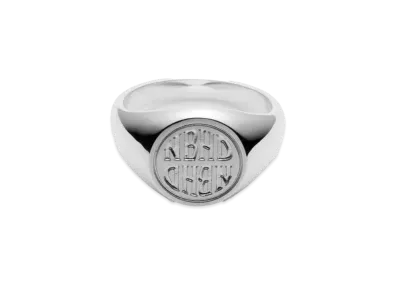 NEIGHBORHOOD Silver Signet Ring "Silver"