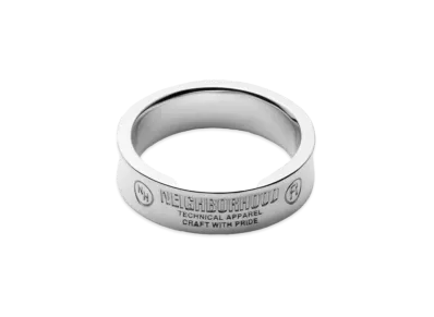 NEIGHBORHOOD Silver Plain Ring "Silver"