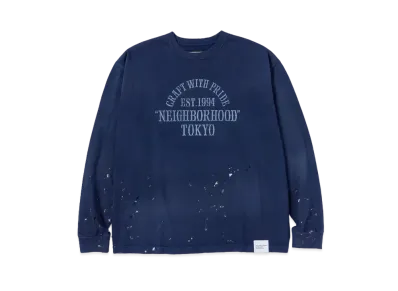 NEIGHBORHOOD Damage Crewneck LS "Navy"