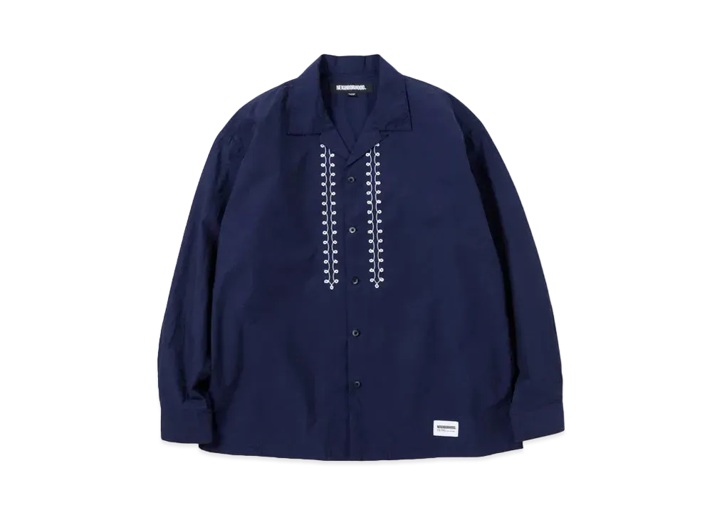 NEIGHBORHOOD Cord Embroidery Shirt LS "Navy"